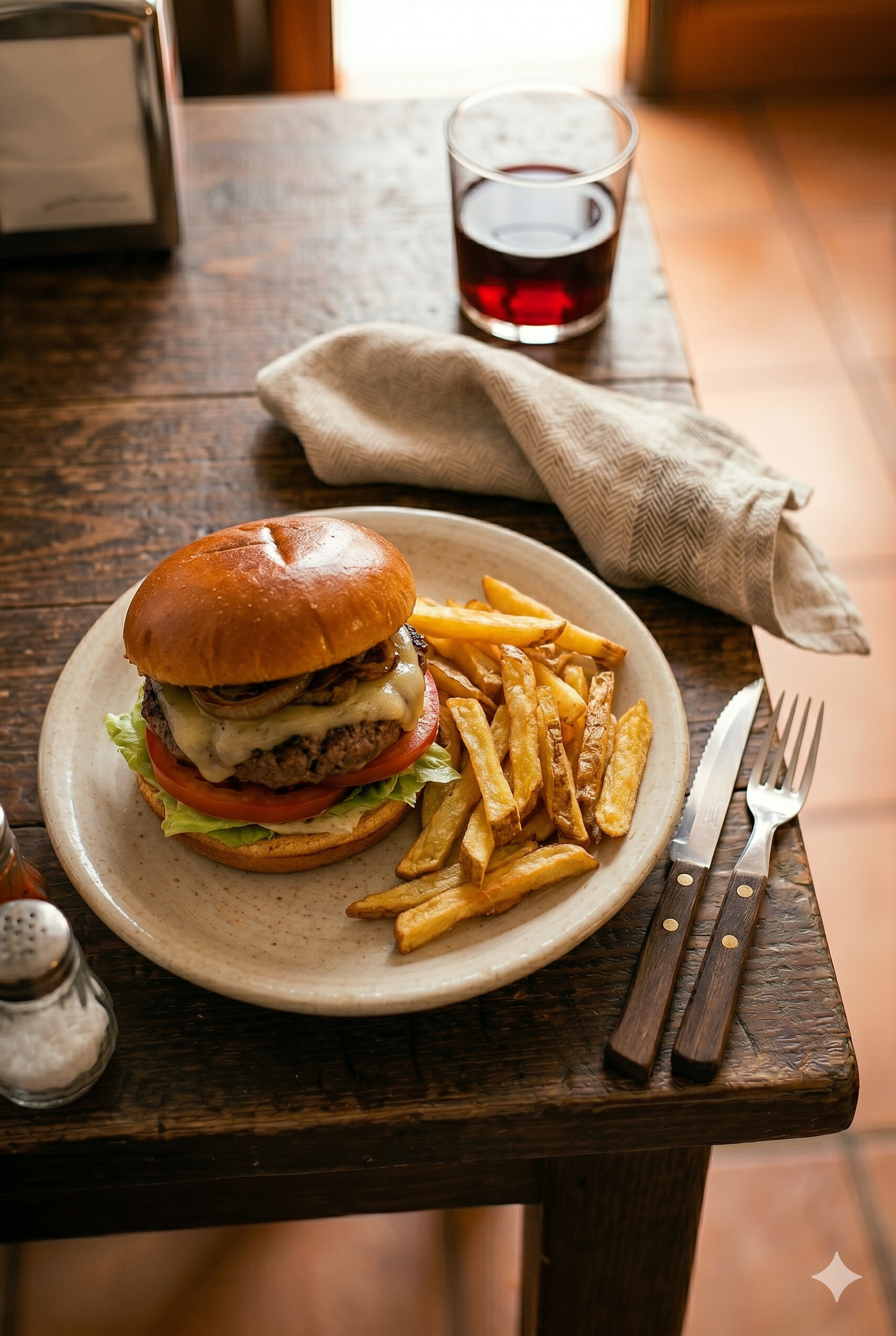 hamburguesa penas arriba